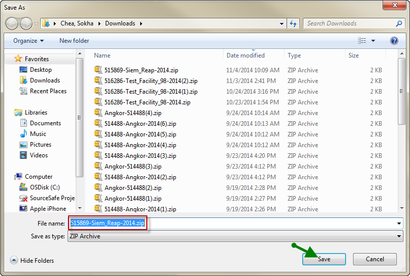 Internet Explorer (IE) - Saving Files